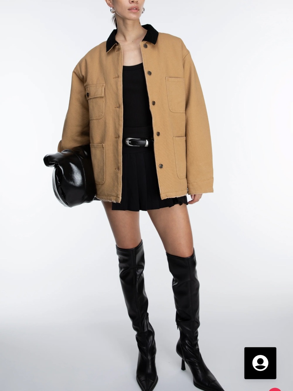Oak + Fort CHORE JACKET
-KHAKI
-L